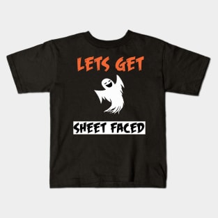 Let's Get Sheet Faced Kids T-Shirt